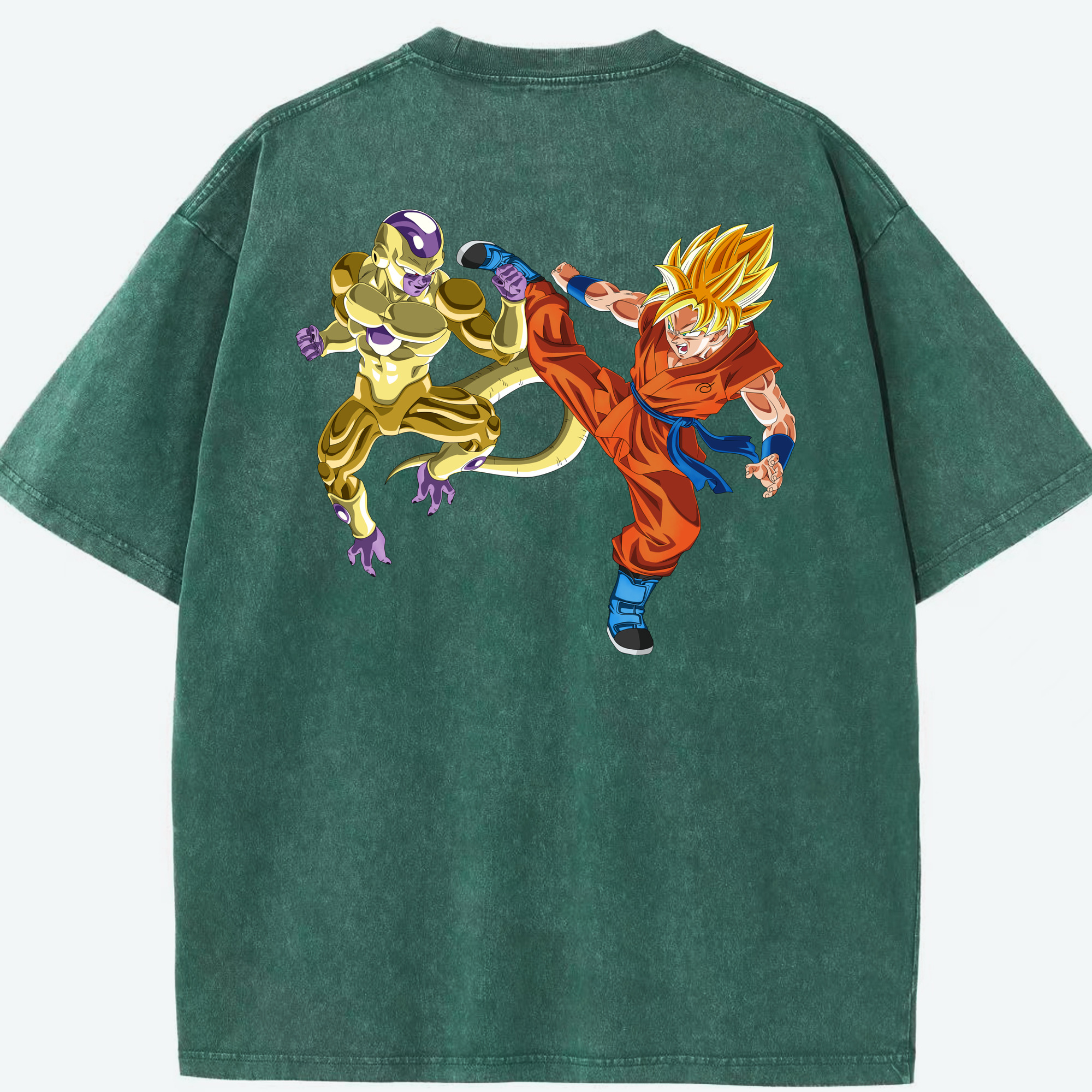 （画像用） ドラゴンボール DRAGON BALL 綿100% ヴィンテージ風 半袖Tシャツ（背面プリント）